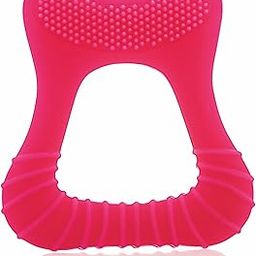BeeBaby Tooth Shape Silicone Teether for 3+ Months with Soft Bristles & Carry Case, BPA Free Teething Toy for Babies with Textured Surface for Soothing Gums. 100% Food Grade (Tooth- Pink)-27