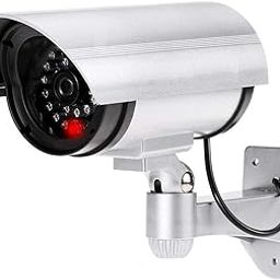 VARNH Bullet Shape Fake Dummy Simulation Camera Security Anti Theft CCTV Surveillance for Indoor Outdoor Use with Flashing LED Light-Set-picture-4