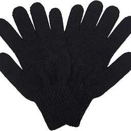 Winter Woolen gloves for Men and Women (Black)-(Pack of 01)-image-40
