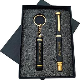 Savri Personalized Pen and Keychain with name engraved on It. Ideal gift for Corporates, Birthdays, Anniversary, graduation, weddings, any Special Occasions. Best for Valentine's Day gift.-picture-32