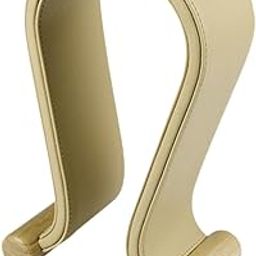 CALANDIS™ Desk Headset Holder Organizer Anti Slip PU Leather Universal Headphone Stand Beige | Headphone Parts & Accessories | Portable Audio & Headphones-image-42