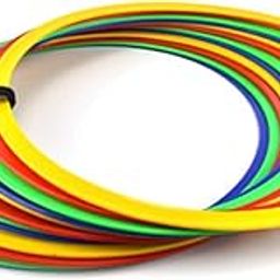 Disha Sports Agility Training Ring Ladder (Set of 12 Rings) - Multicolored Fitness Agility Workout Excercise for Soccer Football Tennis Baseball Drills Athletic Ladder Ring Size 18 inch/45 cm-22