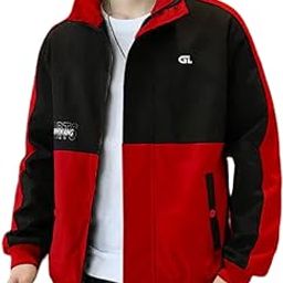 Men’s Lightweight Full-Zip Jacket – Modern Two-Tone Windbreaker for Gym, Sports & Casual Wear-picture-28