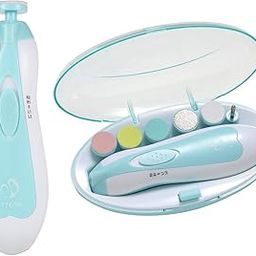 YTWM Baby Nail Trimmer Electric Baby Nail File Safe Nail Clipper Kit With Led Light, Newborn Infant Toddler Kids Toes And Fingernails, Nail Care Trim And Polish (Blue)-image-30