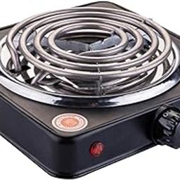 CALANDIS® Portable Electric Coil Burner with Indicator Lights Practical Burner Cooktop Single1000W Black | 1 Electric Coil Burner(Eu Standard) Or 1 Charcoal Starter-31