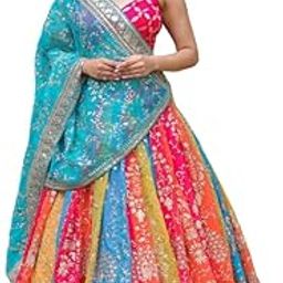 Women's Faux Georgette Semi-Stitched Lehenga Choli Set-picture-5