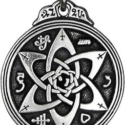Pepi Pewter Talisman for Poets Writers and Actors Pentacle Pendant - 1.25 Inch Diameter-image-9