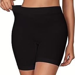 Cotton Spandex Anti Chafing High Waist Underdress Skirt Stretchable Support Waistband Long Boyshort for Yoga| Running|Cycling-image-99