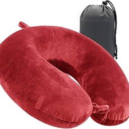 takiyawala Premium Neck Pillow for Travelling Airplane Travel Pillow Comfortable Head Rest Neck Holder Pillow (Red)-image-58