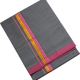 Hornbill Enterprises Pure cotton Men's Single Dhoti-2.00 meter/Lungi/Mundus 2 Border Set of 1-picture-15