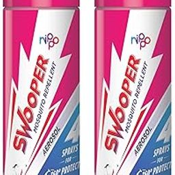 Nippo Swooper Aerosol | Instant Mosquito Repellent Spray| 4 Sprays- 360 Degree Mosquito Protection |Serene Sandalwood Fragrance | Pack of 2-(50ml each)-image-26