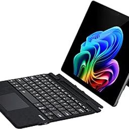 ProElite Keyboard for Microsoft Surface Pro 8/Pro 9/Pro 10/Pro 11/Pro X, Detachable Wireless Bluetooth TouchPad Keyboard Surface Pro 8/9/10/11/X with Pencil Holder & Built-in 7-Colors Backlit, Black-15