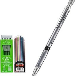 Wagela THE NEXT LEVEL IN OFFICE STATIONERY 1 Pieces 2.0 Mm Mechanical Pencil With 2 Cases Refills, Color And Black Refills For Draft Drawing, Writing, Crafting, Art Sketching-image-10