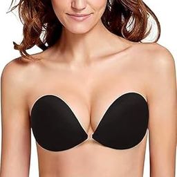 TREANDYY Invisible Lift Stick-On, Seamless Adhesive Push-Up for Backless, Strapless, and Low-Cut Outfits, Provides Invisible Lift and Support | Comfortable Stick On Black-image-63