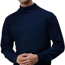 Men's High Neck Full Sleeves Blue Top/Upper/Vest Thermal - Pack of 1 (#ABW-Prmm-Men-HNFS-Blue-85cm)-picture-36