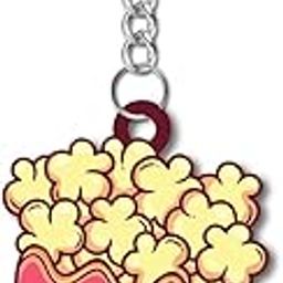 Popcorn Wooden Keychain for Car, Bike, Office, Home (Pack of 1) Multicolour Key Chain with Ring | Gift for Men, Women, Girls, Boys, Him and Her-picture-24