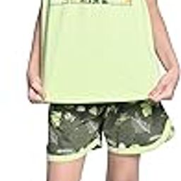 Girls Classic Regular-Fit T-Shirt and Short Set | Green | 11-12 Years | KIDS13006-image-3