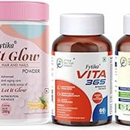 Fytika Health & Flexibility Combo – Let It Glow Collagen Powder 200g + Vita 365 Multivitamin 60 Tabs + Flexi Move Glucosamine Rosehip Extract 60 Tabs | Skin, Energy & Joint Support-7