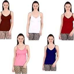 Women's/Girls Bra Camisole Combo Pack of 5 - (S,M,L,XL,XXL)-image-76