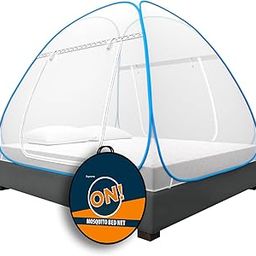 KOLAR Supreme On Double Bed Mosquito Net, King-Size (6.5 Feet X 6.5 Feet) Premium Machardani, Strong And Durable, 30 Gsm, Tent Type, Foldable, Corrosion Resistant-Parent (King Bed, Blue)-image-22