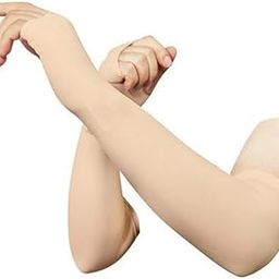 Vedhya Nylon Arm Sleeve For Men & Women (Free, Beige)-image-0