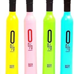 Bottle Umbrella | Wine Bottle Shape Foldable Umbrella with Case | Compact Manual Portable Umbrella for Girl, Women, Men, Kids with Bottle Cover (Multi Color)-6
