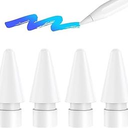 UBRONIK® [4 Pack] Pencil Tips for Apple Pencil 2nd/1st Generation, Apple Pencil Pro, and Apple Pencil USB-C, Replacement Nibs for Apple Pencil, Wear-Resistant High Sensitivity Pencil Tips-11
