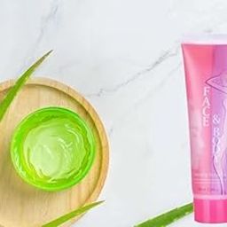 Face And Body Cleansing Aloe Gel Scrub Pack Of 1 Scrub-image-135