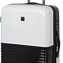 Rolling Trolley Luggage Bag with Wheels (White- Black, 20-24)-image-81
