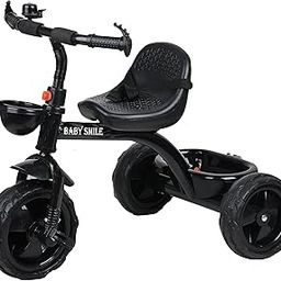 CREW4 Kids/Baby Tricycle with Parental Control | Tricycle/Trike for Kids, Boys, Girls (Black) (RP)-image-3