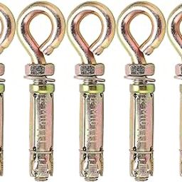 VICTAC Heavy Duty Eye Bolts 16mm Thick, 250kg Load Capacity Concrete Wall Anchor Boltsbfor Concrete Ceiling or Wall Pack of 5 pcs-image-53