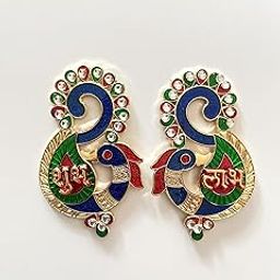 The Banner Company Peacock Theme Shubh Labh Acrylic Door Stickers | Decorative Entrance Signs for Diwali | Ganesh Chaturthi | Ugadi | Festival Home Decor | Traditional Wall & Door Decoration-image-96