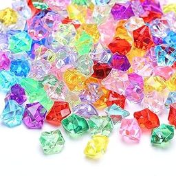 Trader 120 Pieces 14 mm Pirate Jewels Treasure, Acrylic Diamond Gems Plastic Jewels Large Multicolor Artificial Stones for Home Decoration-image-87
