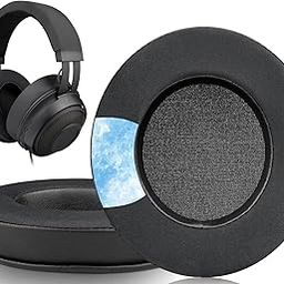 Cooling-Gel Ear Pads Cushions Replacement, for Razer Kraken 2019/Tournament Edition/Ultimate/Kitty, Earpads for Nari/Essential/Ultimate, Kraken X/V3 X Headset - Matte Black-image-2