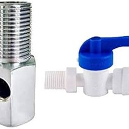 AquaOcean Water Purifier Inlet Valve and SS Coupling Steel Inlet Valve Connector RO Water Filter Purifier 3/8 Size for All Domestic RO Water Purifiers All Kinds of Water Filters(1 pic)-image-36