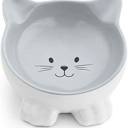 Pawptails Catface Ceramic Cat Bowl – Whisker-Friendly Food & Water Dish for Cats | Non-Toxic, Heavy & Stable Pet Feeding Bowl for Kittens & Adult Cats | Grey, Cute Cat Ear Design-image-56