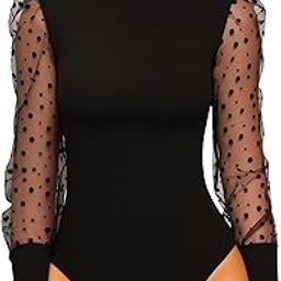Women' Surplice Ruched Plunge Neck Deep-V Long Sleeve Bodysuit Jumpsuits-image-32