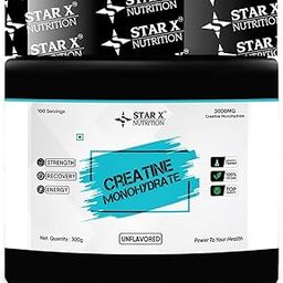 StarX Creatine Monohydrate (100 Servings) Powder, (300g - Unflavored)-image-55