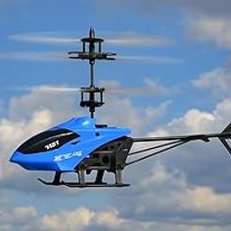 Exceed Toy Flying Helicopteer,Remote Control Helicopter for 3 + Years Kids Indoor and Outdoor Helicopeeter, Palm Sensing Helicopter with led Lights (Blue Black)-1