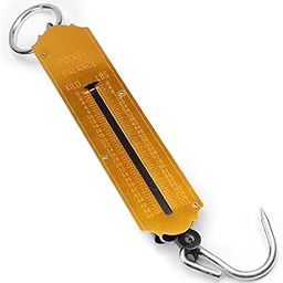 Utoolmart Spring Balance Hanging Hook Handheld Metal Weighing Scale Kilo & LBS 50KG-picture-2