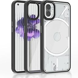 Pikkme Back Cover | Electroplated Crome Metal Ring | Full Camera Protection | Raised Edges | Super Soft Side TPU | Bumper Case for Nothing Phone 1 (Black)-12