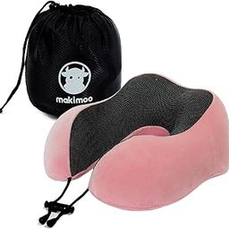 Memory Foam Travel Pillow, Neck Pillow with 360-Degree Head Support, Comfortable and Lightweight, Ideal for Sleeping on Airplane, Car, Train, Bus and Home Use, Comes with Storage Bag (Pink)-image-84