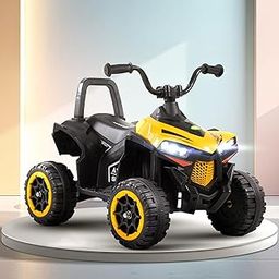 Baybee Monstro ATV Battery Operated Electric Bike for Kids | Rechargeable Ride on Baby Big Bikes with Light, USB & Music | Beach ATV Bike | Electric Bike for Kids 2 to 5 Year Boys Girls (Yellow)-14