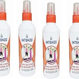 Intenzo Silicone Lubricant Oil for Treadmill Belt 100ml in Nozzle Bottle (Pack of 4)-11