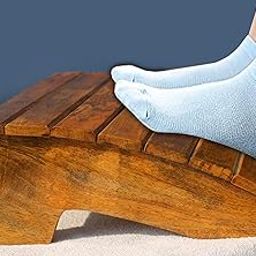 CRAFTCASTLE Under Desk Foot Rest for Home and Office Chairs, Portable Ergonomic Posture Support for PC Gaming or Work Standing Desks, Slanted Non-Slip Step Stool, (38x31x15)cm-27