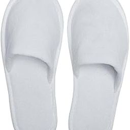 STARA Disposable Slippers/Cotton Closed Toe Hotel, Salons, Spa White Slippers for Women and Men/Breathable Non-Slip Slippers for Hospital, Guests, Travel Free Size (Pack of 10)-image-33