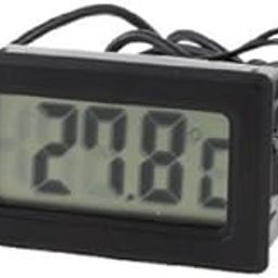 MCP Plastic LCD Display Digital Thermometer 100cm Long Cable Black-26