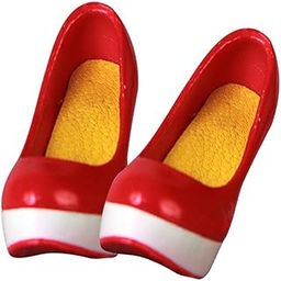 ATORSE 1/6 Scale High Heels Platform Shoes for 12'' Female Figure Body Red+White-image-22