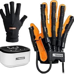 syrebo KuMed Physical Therapy Rehabilitation Robotic Gloves for Paralyzed Patient Hand C10 Softer Gloves - Left Hand - M-5