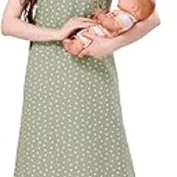 piu Women's Premium Cotton Feeding/Maternity Nighty-picture-1